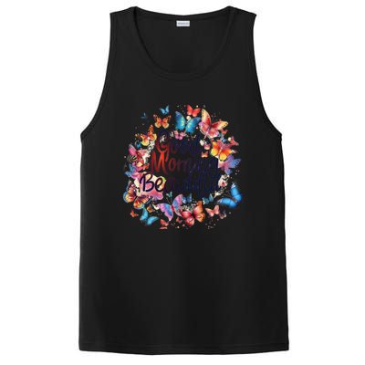 Rainbow Colored Good Morning Beautiful Monarch Butterflies Gift PosiCharge Competitor Tank