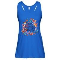 Rainbow Colored Good Morning Beautiful Monarch Butterflies Gift Ladies Essential Flowy Tank