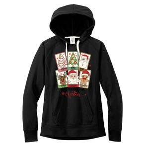 Retro Christmas God Says I Am Santa Claus Women's Fleece Hoodie