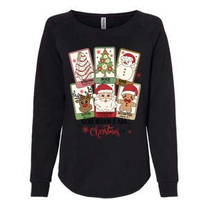 Retro Christmas God Says I Am Santa Claus Womens California Wash Sweatshirt