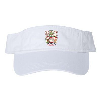 Retro Christmas God Says I Am Santa Claus Visor