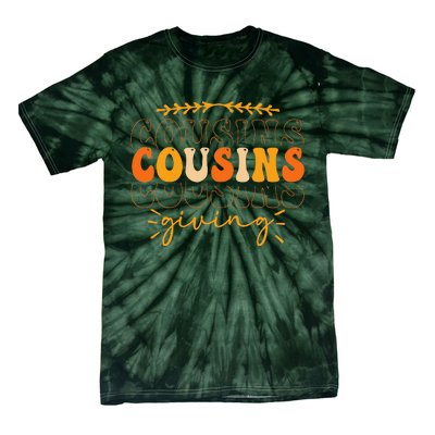 Retro Cousins Giving  Thanksgiving Cousins Matching  Tie-Dye T-Shirt