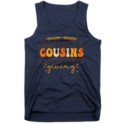 Retro Cousins Giving  Thanksgiving Cousins Matching  Tank Top