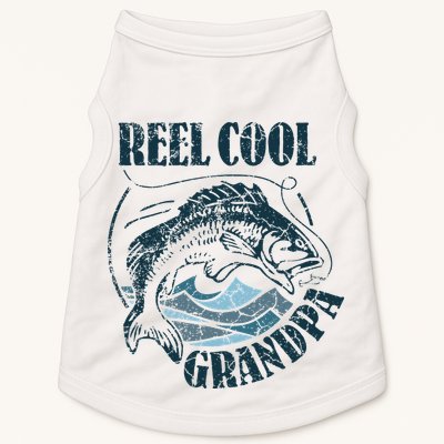 Reel Cool Grandpa Fishing Dad Father's Day Fisherman Doggie Tank