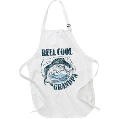 Reel Cool Grandpa Fishing Dad Father's Day Fisherman Apron