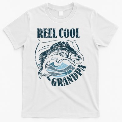 Reel Cool Grandpa Fishing Dad Father's Day Fisherman T-Shirt