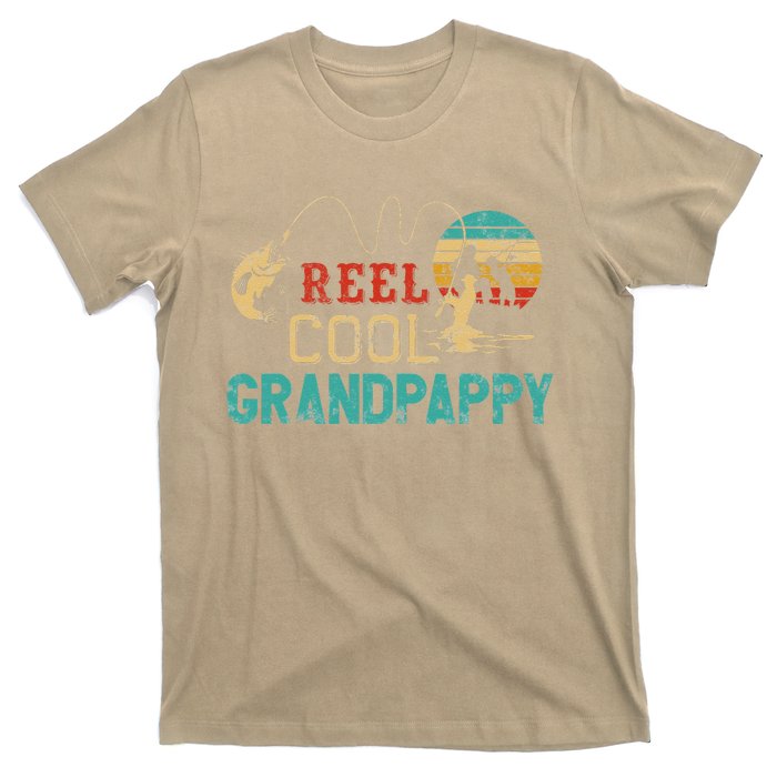 Reel Cool Grandpappy Vintage Funny Fishing Rod Gift Grandpa T-Shirt