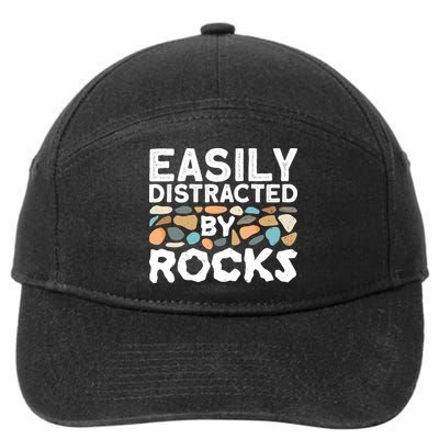 Rock Collector Geologist Rock Hound Geology 7-Panel Snapback Hat
