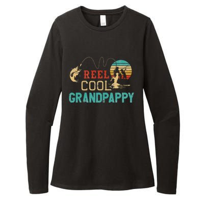 Reel Cool Grandpappy Vintage Funny Fishing Rod Gift Grandpa Womens CVC Long Sleeve Shirt