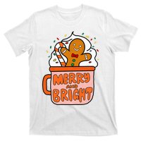 Retro Christmas Gingerbread Merry And Bright Christmas T-Shirt