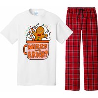 Retro Christmas Gingerbread Merry And Bright Christmas Pajama Set