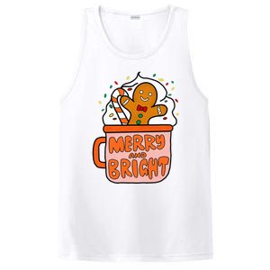 Retro Christmas Gingerbread Merry And Bright Christmas PosiCharge Competitor Tank