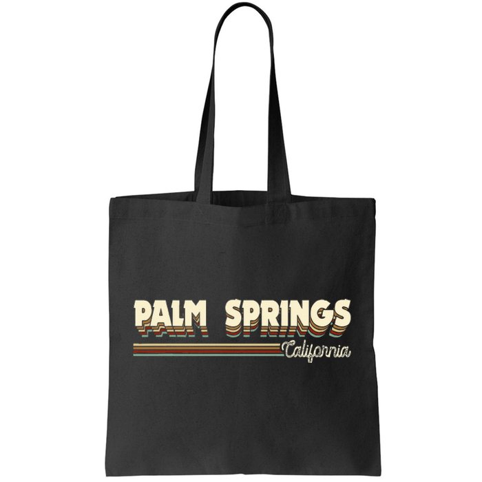 Retro California Gifts Souvenirs Vintage Palm Springs Ca Tote Bag