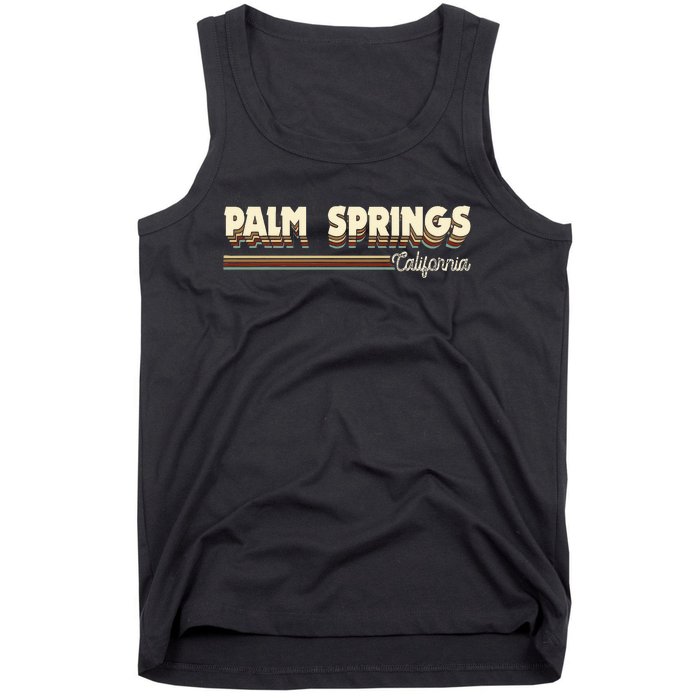 Retro California Gifts Souvenirs Vintage Palm Springs Ca Tank Top