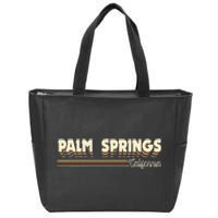 Retro California Gifts Souvenirs Vintage Palm Springs Ca Zip Tote Bag