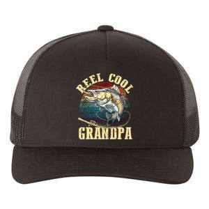 Reel Cool Grandpa Funny Fishing Fathers Day Yupoong Adult 5-Panel Trucker Hat