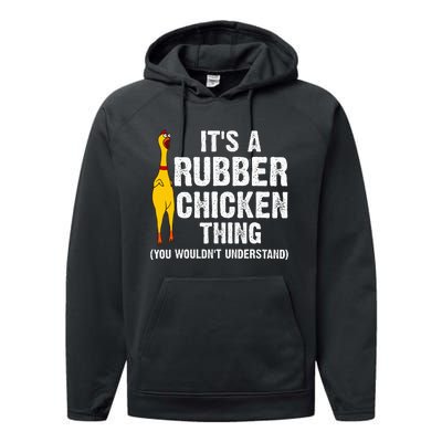 Rubber Chicken Gift Rubber Chicken Costume Performance Fleece Hoodie