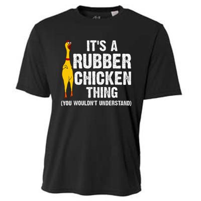 Rubber Chicken Gift Rubber Chicken Costume Cooling Performance Crew T-Shirt