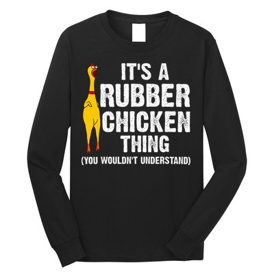 Rubber Chicken Gift Rubber Chicken Costume Long Sleeve Shirt