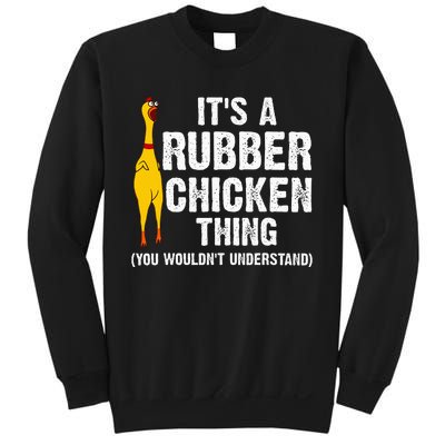 Rubber Chicken Gift Rubber Chicken Costume Sweatshirt