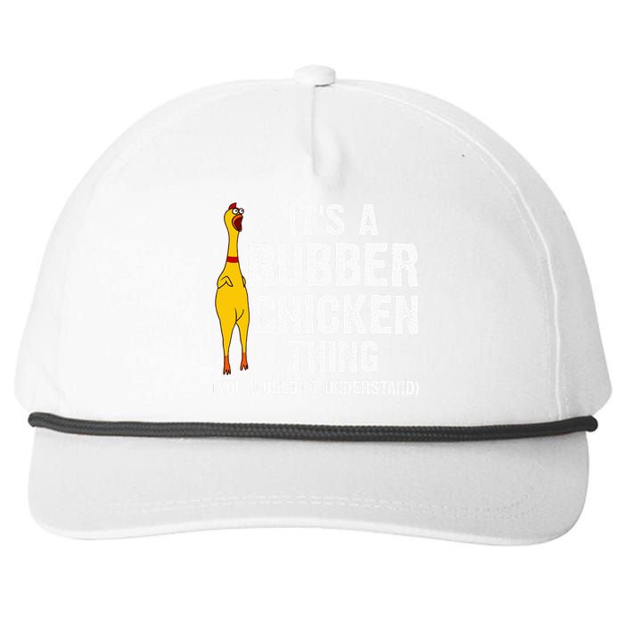 Rubber Chicken Gift Rubber Chicken Costume Snapback Five-Panel Rope Hat