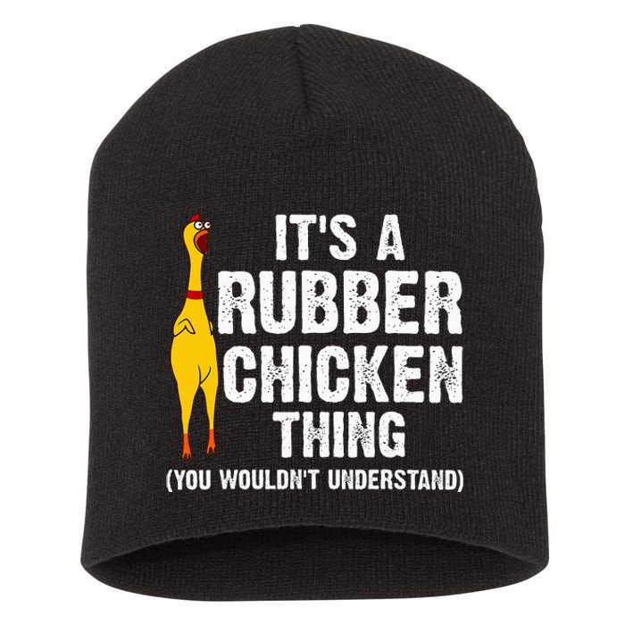 Rubber Chicken Gift Rubber Chicken Costume Short Acrylic Beanie