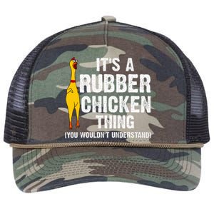 Rubber Chicken Gift Rubber Chicken Costume Retro Rope Trucker Hat Cap