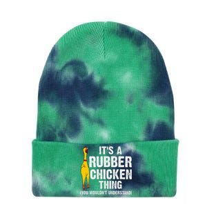 Rubber Chicken Gift Rubber Chicken Costume Tie Dye 12in Knit Beanie