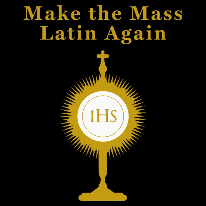 Roman Catholic Gift Make The Mass Latin Again Drawstring Bag
