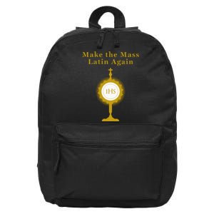 Roman Catholic Gift Make The Mass Latin Again 16 in Basic Backpack