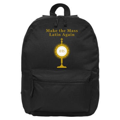 Roman Catholic Gift Make The Mass Latin Again 16 in Basic Backpack