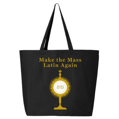 Roman Catholic Gift Make The Mass Latin Again 25L Jumbo Tote