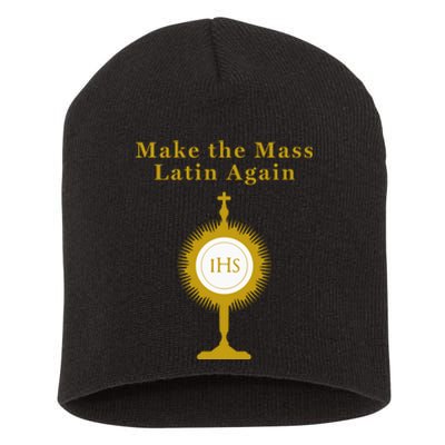 Roman Catholic Gift Make The Mass Latin Again Short Acrylic Beanie