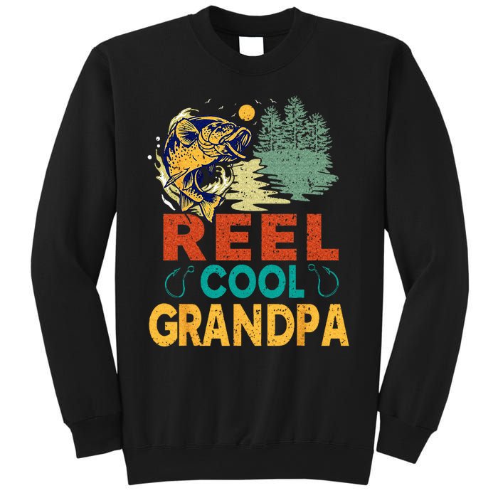 Reel Cool Grandpa Fishing Fun Fathers Day Fishermen Sweatshirt