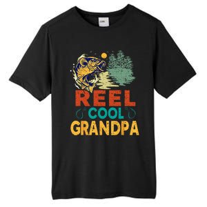 Reel Cool Grandpa Fishing Fun Fathers Day Fishermen Tall Fusion ChromaSoft Performance T-Shirt