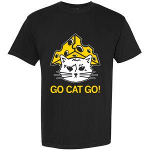 Raygunshirts Cheesehead Gary Go Cat Go Garment-Dyed Heavyweight T-Shirt