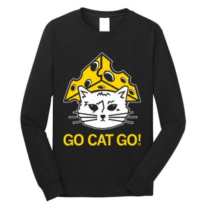 Raygunshirts Cheesehead Gary Go Cat Go Long Sleeve Shirt