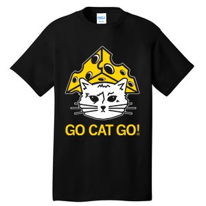 Raygunshirts Cheesehead Gary Go Cat Go Tall T-Shirt