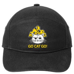 Raygunshirts Cheesehead Gary Go Cat Go 7-Panel Snapback Hat