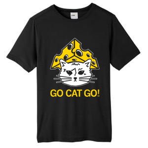 Raygunshirts Cheesehead Gary Go Cat Go Tall Fusion ChromaSoft Performance T-Shirt