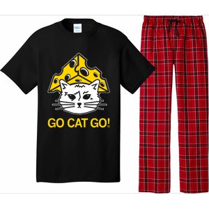 Raygunshirts Cheesehead Gary Go Cat Go Pajama Set