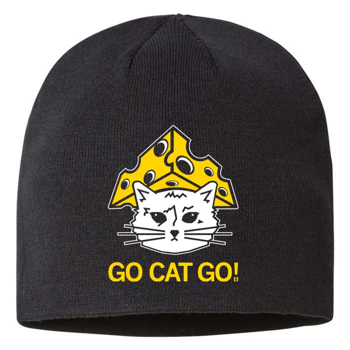 Raygunshirts Cheesehead Gary Go Cat Go Sustainable Beanie