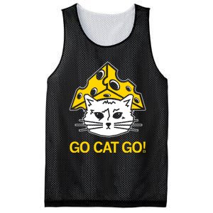 Raygunshirts Cheesehead Gary Go Cat Go Mesh Reversible Basketball Jersey Tank