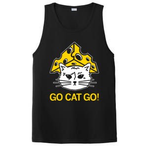 Raygunshirts Cheesehead Gary Go Cat Go PosiCharge Competitor Tank