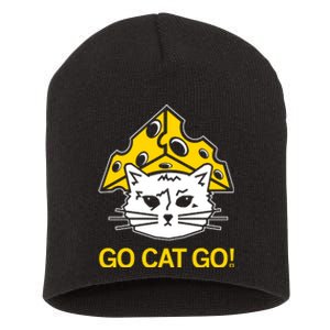 Raygunshirts Cheesehead Gary Go Cat Go Short Acrylic Beanie