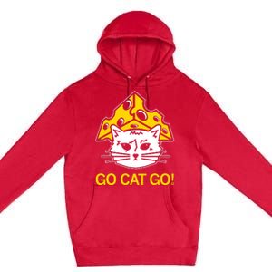 Raygunshirts Cheesehead Gary Go Cat Go Premium Pullover Hoodie