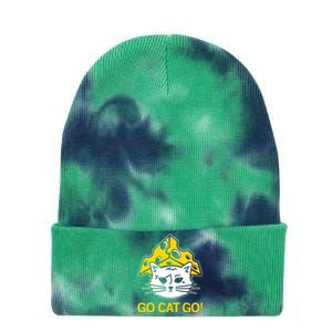 Raygunshirts Cheesehead Gary Go Cat Go Tie Dye 12in Knit Beanie