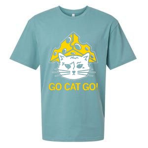 Raygunshirts Cheesehead Gary Go Cat Go Sueded Cloud Jersey T-Shirt