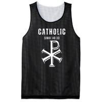 Roman Catholic Gift Since AD 33 Mesh Reversible Basketball Jersey Tank