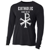 Roman Catholic Gift Since AD 33 Cooling Performance Long Sleeve Crew